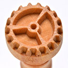 MKM 3 Spoked Gear 2.5cm wood stamp